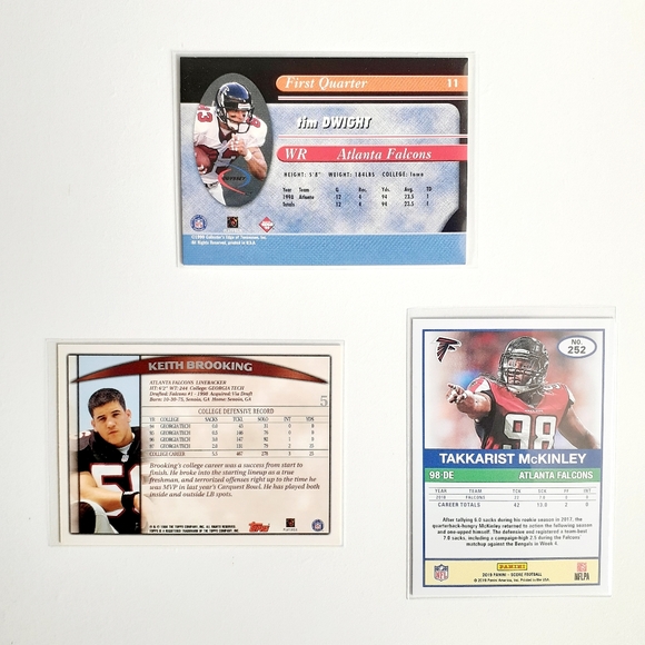 Atlanta Falcons 9 Card Lot [FBL2_1] - Picture 8 of 8